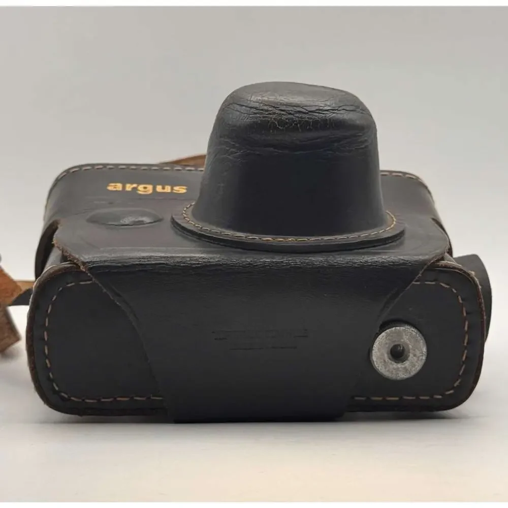 Vintage Argus A2B 35mm Rangefinder Film Camera 50mm f3.5 Lens w Case Parts USA
